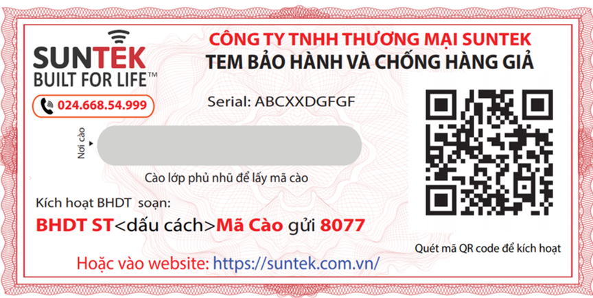 Triển khai giải pháp bảo hành điện tử cho SUNTEK