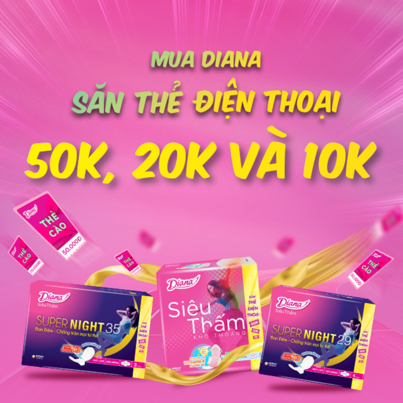 Chương trình khuyến mại trực tuyến “Săn thẻ điện thoại” của Diana 