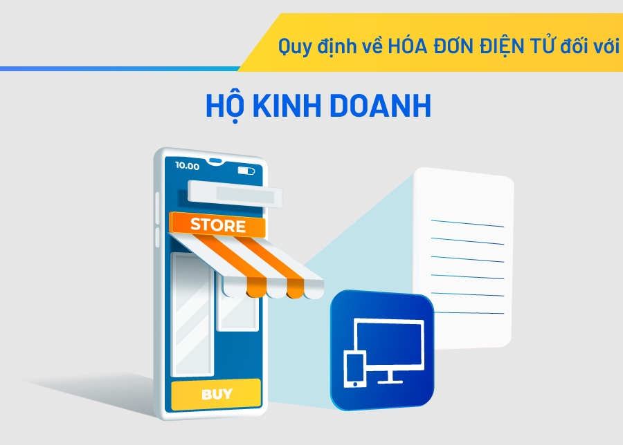 Infographic: Quy định về hóa đơn điện tử đối với hộ kinh doanh