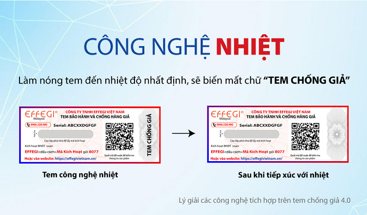 Tem công nghệ nhiệt chống giả là gì? Lợi ích của nó