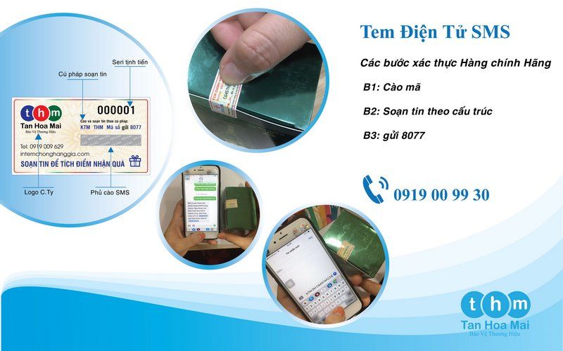 CÁCH KIỂM TRA TEM ĐIỆN TỬ CHỐNG HÀNG GIẢ SMS