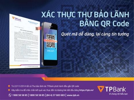 Ngân hàng TPBank triển khai áp dụng mã QR code